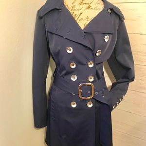 NY & CO. Navy Trench Coat XL